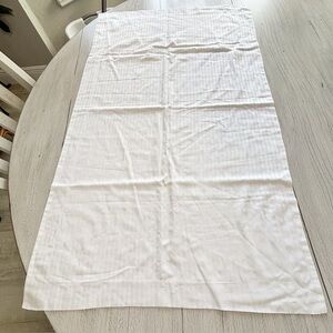 THE LINEN COLLECTION BY SILI CASA White 100% Cotton Pillow Sham ITALY 40” X 24”